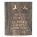 Χριστουγεννιάτικο Ξύλινο Διακοσμητικό Βιβλίο με Ευχές και LED (17cm)